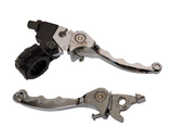 LS13 FOLDING FLICK BACK GRIP   BRAKE / CLUTCH LEVER SET FOR PIT / DIRT BIKE
