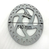 BD015 140MM FRONT OR REAR BRAKE DISC FOR MINI MOTO DIRT QUAD BIKE 3 BOLT - Orange Imports - 1