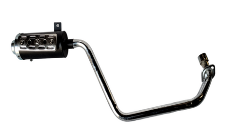 EX080 EXHAUST WITH HEAT GUARD FOR 110CC 4 STROKE UPBEAT OFF ROAD QUAD BIKE