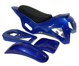 FMD04 MINI DIRT BIKE 5 PIECE FAIRING PLASTICS & SEAT SET BLUE