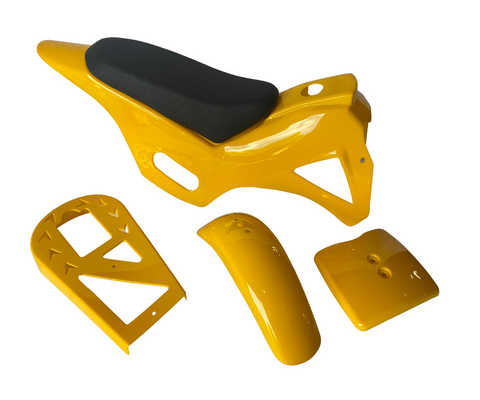 FMD27 MINI DIRT BIKE 49CC FAIRINGS KIT 5 PIECE YELLOW