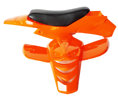 FMQ17 PLAIN ORANGE MINI QUAD FAIRING PLASTICS WITH SEAT