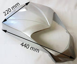 FNC02 SILVER FRONT NOSE CONE / COWL FOR BASHAN BS200S-7 / BS250S-11B QUAD BIKES - Orange Imports - 1