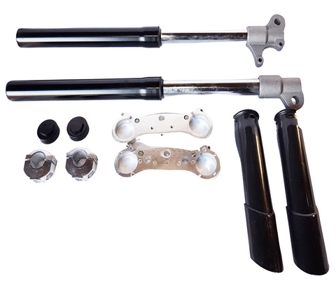 FOR07 SET OF FRONT FORKS BLACK FOR 49CC MINI DIRT BIKE