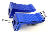 FP003 NON-SLIP FOOT REST PEGS BLUE FOR MINI MOTO - Orange Imports - 1