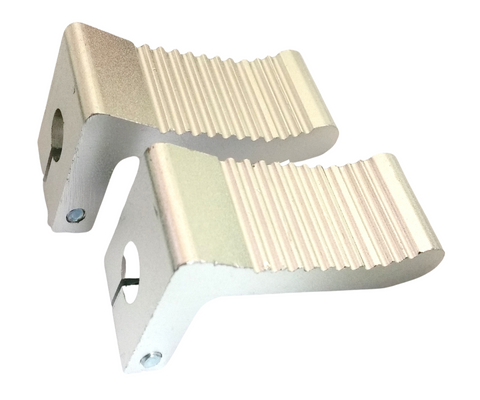FP010 PAIR OF SILVER NON-SLIP FOOT RESTS FOOT PEGS FOR 47CC 49CC MINI MOTO