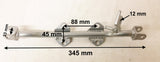 FP020 FOOTREST BRACKET PEGS SPRINGS AND BOLTS 110CC ORION DIRT BIKE - Orange Imports - 2