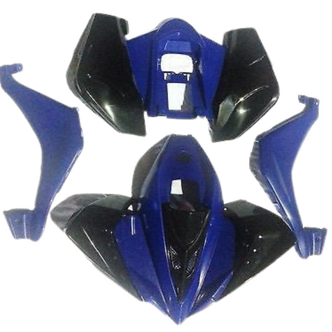 FQB10 BLUE / BLACK 110CC QUAD BIKE FAIRING PLASTICS KIT BODY WORK 001HX TAO TAO CHEETAH / SPEEDY