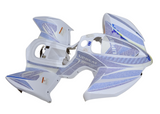 FQB27 PLASTICS FAIRING BLUE/WHITE FOR UPBEAT 110CC OFF ROAD QUAD BIKE ATV