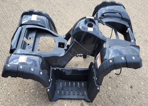 FQB28 BLACK FAIRING PLASTICS HEAD LIGHTS FOOTWELLS 125CC OFF ROAD QUAD BIKE ATV UPBEAT