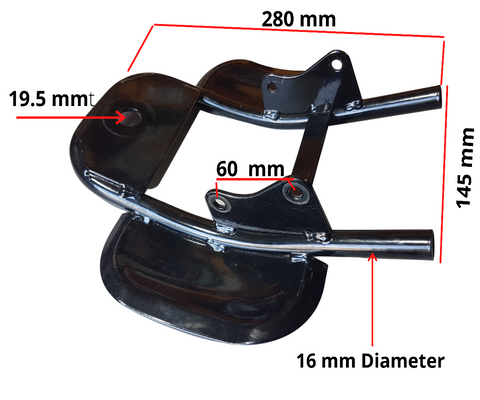 FRA29 REAR FRAME SECTION WITH TOW BAR MOUNT 150CC 200CC OFF ROAD QUAD BIKE