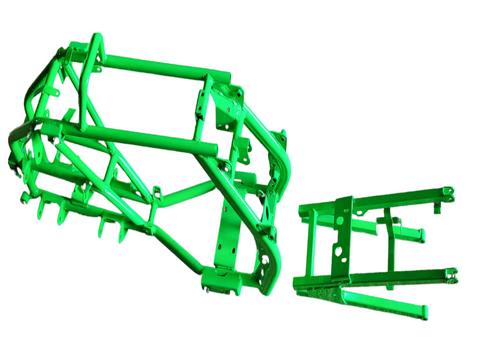 FRA33 GREEN FRAME CHASSIS, 4 STROKE 125CC QUAD BIKE ATV