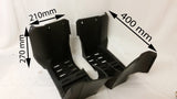 FW004 SET OF FOOTWELLS FOR 110CC ORION QUAD BIKE ATV BLACK AGA-9 - Orange Imports - 1