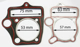 GAS08 CYLINDER HEAD GASKET KIT SET FOR QUAD / DIRT BIKE 110CC