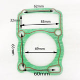 GAS17 CYLINDER GASKET FOR SHIM / BASHAN BS200S-7 200CC QUAD - Orange Imports