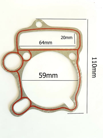 GAS68 GASKET 59MM DIAMETER FOR 125CC DIRT PIT BIKE