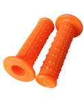GRI24 RUBBER HANDLEBAR GRIPS ORANGE 22MM FOR 110CC 125CC QUAD BIKE ATV