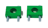 HBC22 GREEN HANDLEBAR CLAMPS RISERS 110CC 125CC UPBEAT OFF ROAD QUAD BIKE ATV