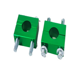 HBC22 GREEN HANDLEBAR CLAMPS RISERS 110CC 125CC UPBEAT OFF ROAD QUAD BIKE ATV