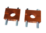 HBC23 GOLD HANDLEBAR CLAMPS RISERS 110CC 125CC UPBEAT OFF ROAD QUAD BIKE ATV