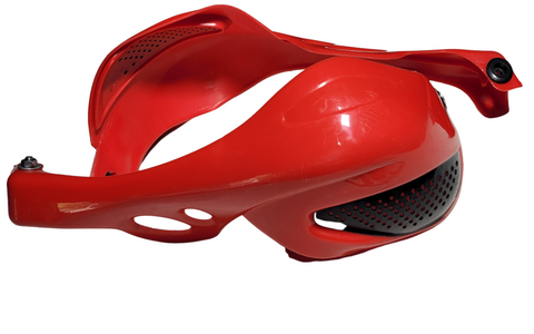 HG24 VENTED HAND GUARDS PROTECTORS RED FOR MOTOCROSS KTM / DIRT / PIT BIKE