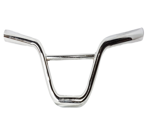 HMQ02 SILVER  HANDLEBARS FOR 2 STROKE 49CC MINI QUAD BIKE 640MM
