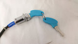IGB04 IGNITION BARREL AND 2 KEYS FOR SCOOTER 4 WIRE - Orange Imports - 2