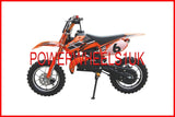 FOR05 PLASTICS FAIRING SET OF FRONT FORK COVERS BLACK FOR 49CC MINI DIRT BIKE - Orange Imports - 2
