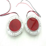 LRB23 STICK ON REAR REFLECTOR LIGHTS CARAVAN, CAMPER,TRAILER, QUAD BIKE BLUE LED