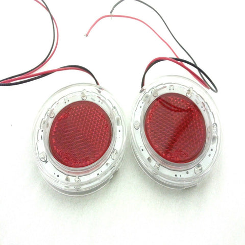 LRB23 STICK ON REAR REFLECTOR LIGHTS CARAVAN, CAMPER,TRAILER, QUAD BIKE BLUE LED