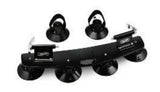 LXB6 RASSINE TWIN BICYCLE SUCTION ROOF RACK TOP HOLDER FITS ANY SIZE AXLE