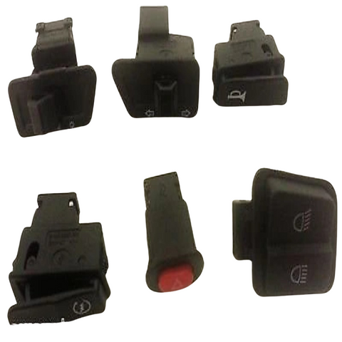 MF006 SET OF 6 X HEAD SIDE LIGHT ON / OFF HORN TURN SWITCH MOPED / SCOOTER / QUAD BIKE