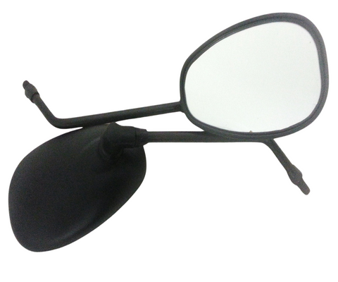 MIR14 BLACK SET OF ROAD LEGAL REAR VIEW MIRRORS FOR BASHAN BS200S-7 200C QUAD BIKE