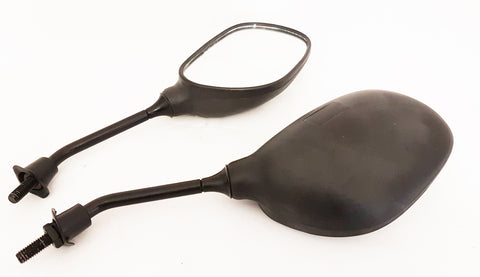 MIR33 REAR VIEW MIRRORS FOR QUAD BIKE / MOTORCYCLE / SCOOTER 8MM