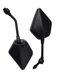 MIR34 BLACK SET OF ROAD LEGAL SIDE MIRRORS FOR BASHAN BS250AS-43 250CC QUAD BIKE