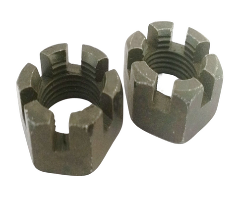 NU015 SET OF 2 X 19MM REAR AXLE CASTLE NUTS FOR BASHAN BS200S-7 / BS250-11B QUADS