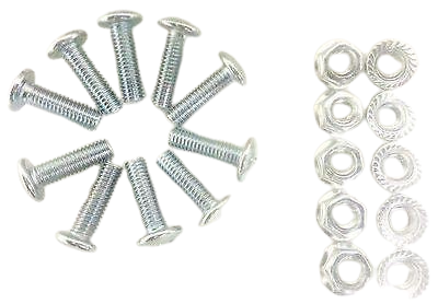 NU062 PACK OF 20 - 4MM X 18MM FAIRING FIXING BOLTS & NUTS M4 BOLTS