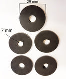 NU150 SET OF 5 RUBBER WASHERS 29MM X 7MM X 3MM FAIRING FIXINGS QUAD BIKE ATV