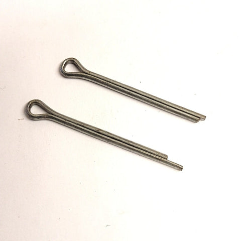 NU188 SET OF 2 X SPLIT PINS FOR CASTLE NUTS, WHEEL NUTS ETC