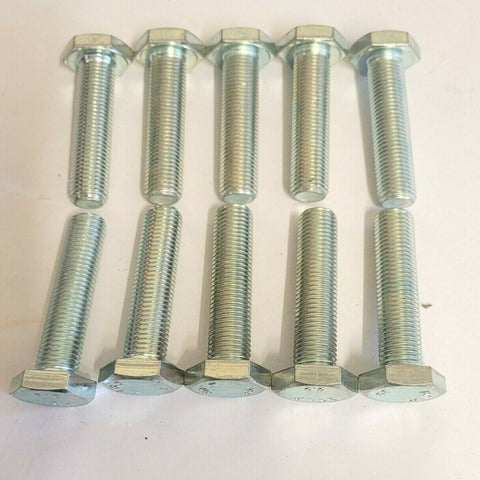 NU195 SET OF 10 55MM X 10MM BOLTS 8.8 HDW HEX HEAD BOLTS (10 PACK)