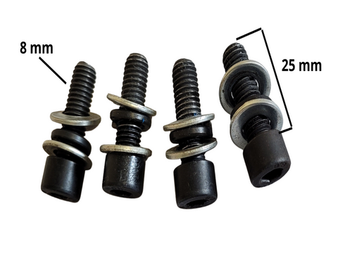 NU199 SET OF 4 X ENGINE BASE MOUNT BOLTS FOR 110CC 125CC QUAD BIKE 25MM X 8MM