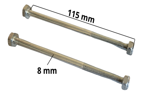 NU200 SET OF 2 X TOP ENGINE MOUNT BOLTS FOR 110CC QUAD BIKE 115MM X 8MM