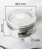 PIS21 60.5 MM PISTON RING KIT RINGS FOR DIRT PIT QUAD BIKE 2 VALVE INDENTS