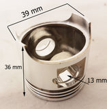 PIS22 39MM PISTON KIT FOR 49CC MINI MOTO DIRT QUAD BIKES WITH 13MM GUDGEON PIN