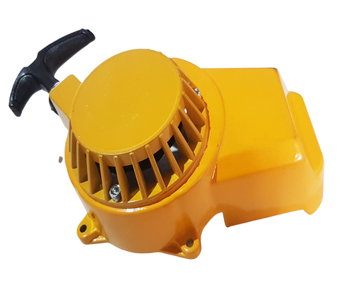 PU003 YELLOW METAL PULL START FOR MINI MOTO / MINI DIRT / MINI QUAD BIKE