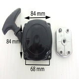 PU006 SQUARE WATER COOLED MINI MOTO PULL START BLACK