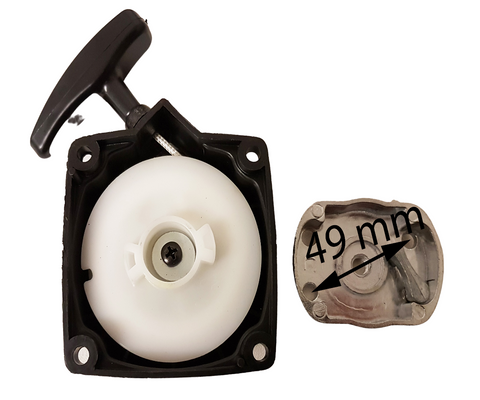 PU006 SQUARE WATER COOLED MINI MOTO PULL START BLACK