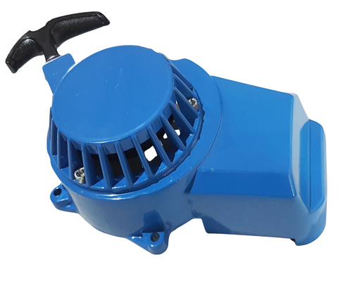 PU010 BLUE METAL PULL START FOR MINI MOTO / MINI DIRT BIKE / MOTO