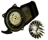 PU022 EASY PULL START & FLY WHEEL FOR MINI MOTO / DIRT BIKE METAL CASING PLASTIC COG