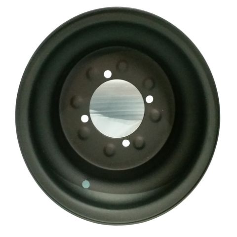 RIM34 REAR STEEL RIM WHEEL 10" FOR BASHAN 200 CC QUAD BLACK 110 PCD FOR 20-10-10 TYRE